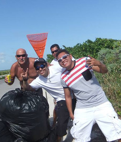Beach Clean up Cozumel