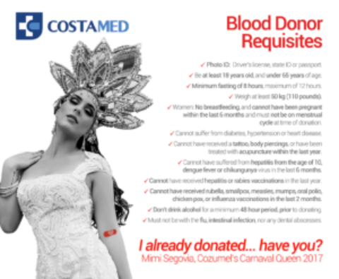 Cozumel Blood Donation Drive