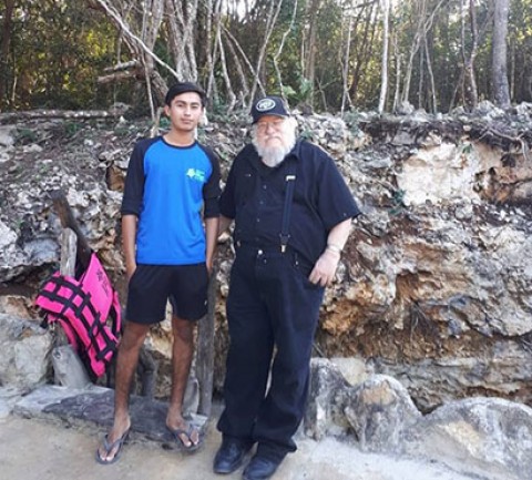 Author George R.R. Martin Visits Quintana Roo