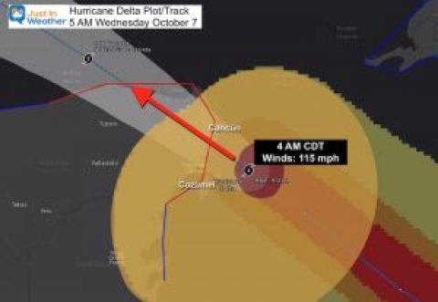 Cozumel hurricane Delta