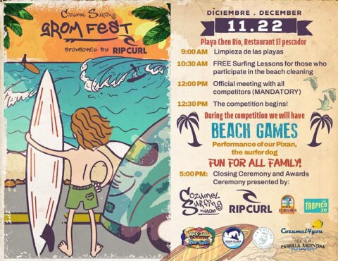 Cozumel Surfing Beach Clean Up Competition